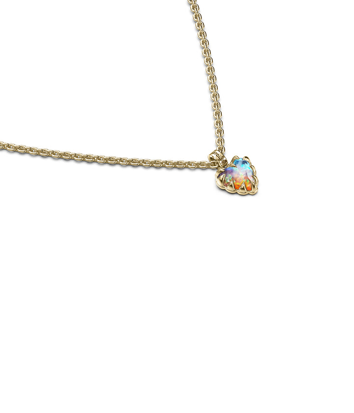 MINI LOVE CLAW NECKLACE BELLO OPAL - GOLD PLATED