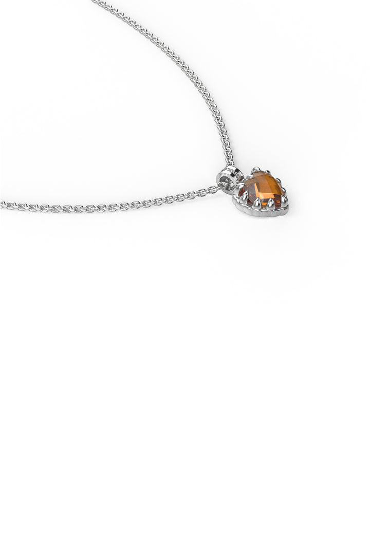 LOVE CLAW NECKLACE CITRINE