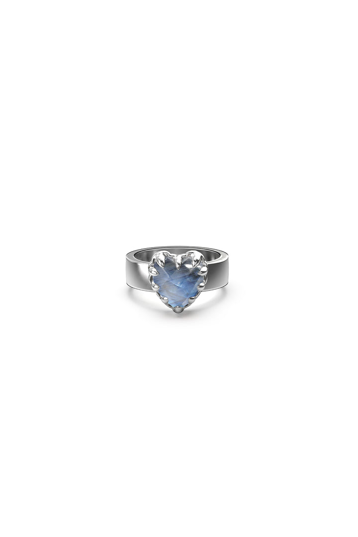 LOVE CLAW RING MOONSTONE
