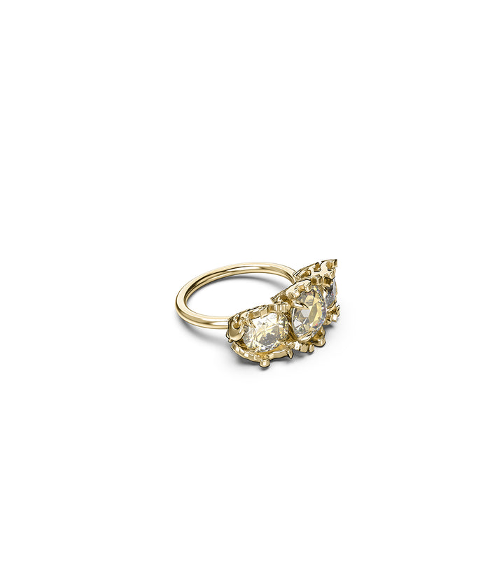DELICATE DISTORTION COCKTAIL RING - GOLD VERMEIL