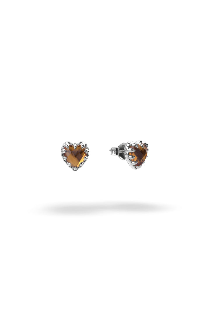 LOVE CLAW EARRINGS CITRINE