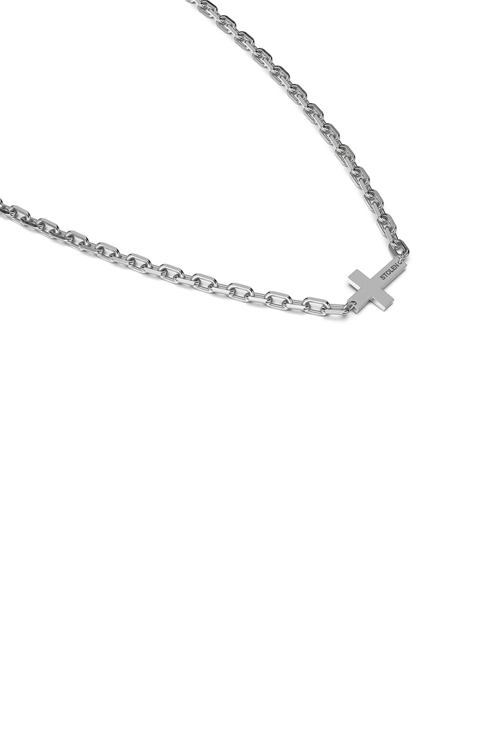 FALLING CROSS MAXI NECKLACE