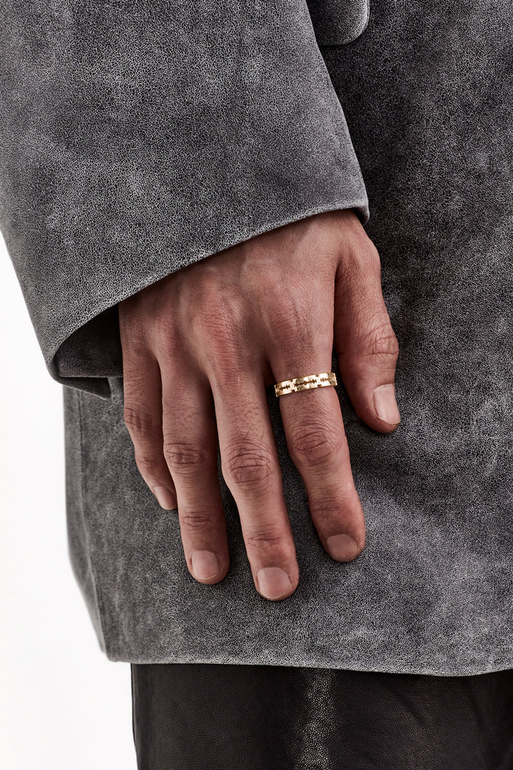 STOLEN RAZOR ETERNITY RING - GOLD PLATED