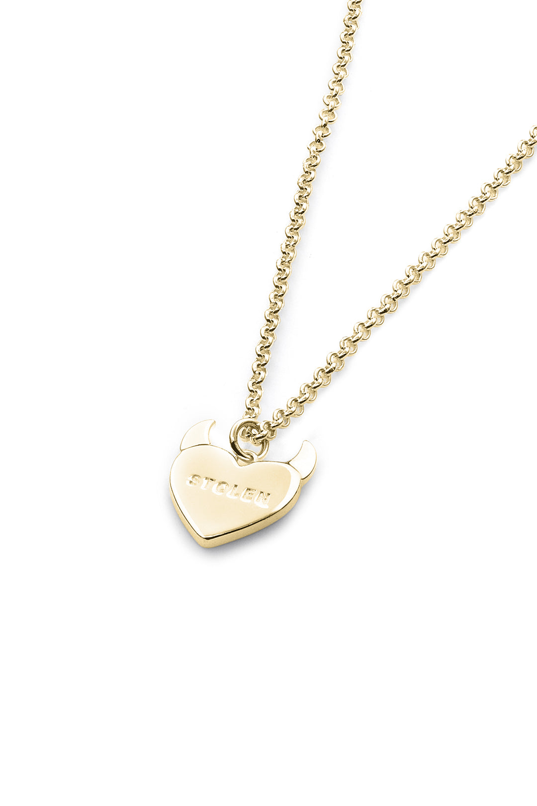 SINISTER HEART NECKLACE - GOLD PLATED