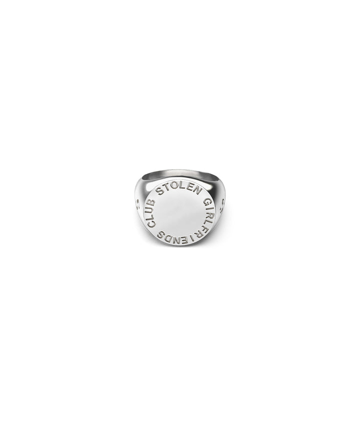 TEXT LOGO SOVEREIGN RING