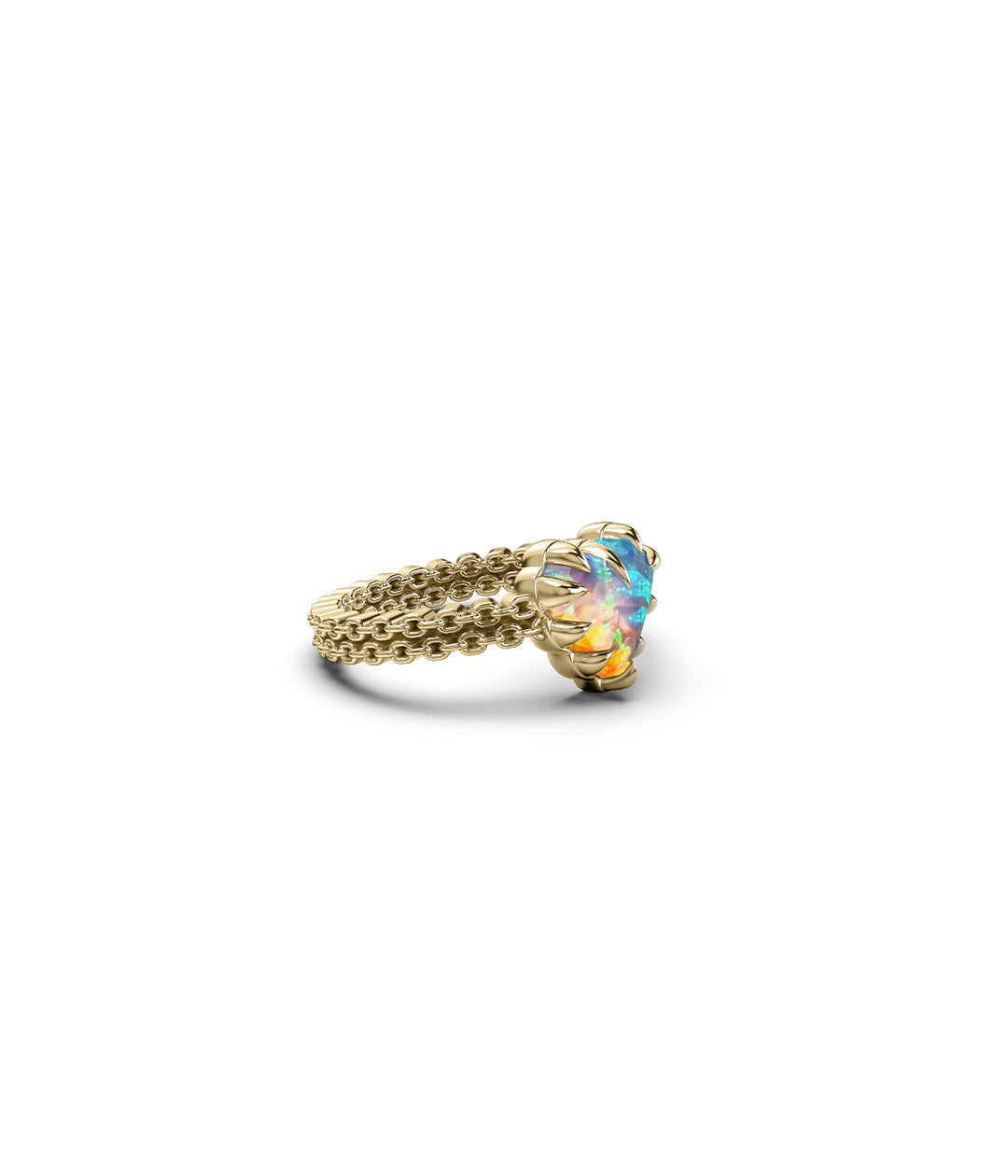 MINI CLAW RING BELLO OPAL - GOLD VERMEIL