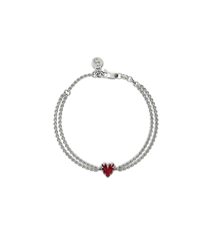 LOVE CLAW BRACELET GARNET