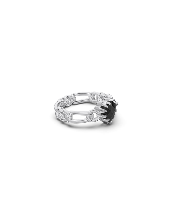 LOVE CLAW CURB RING - ONYX