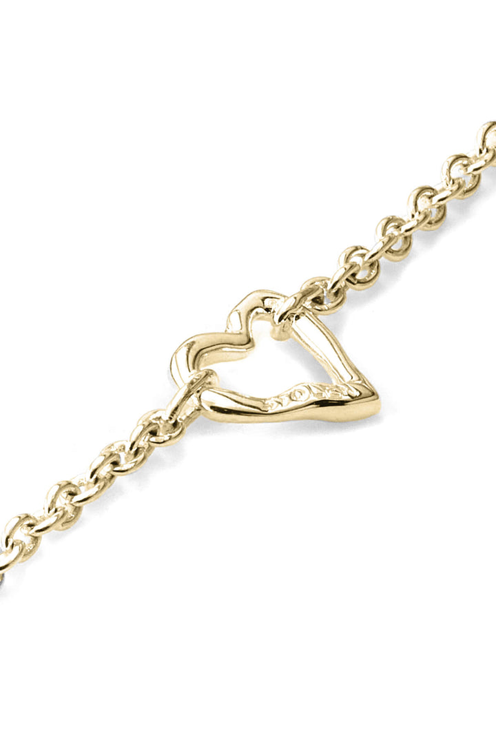 MELTED HEART NECKLACE GOLD PLATED