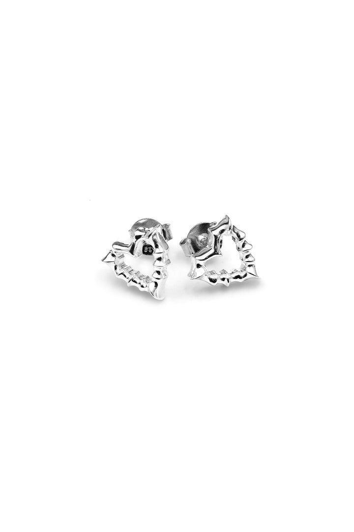 JAGGED HEART STUDS