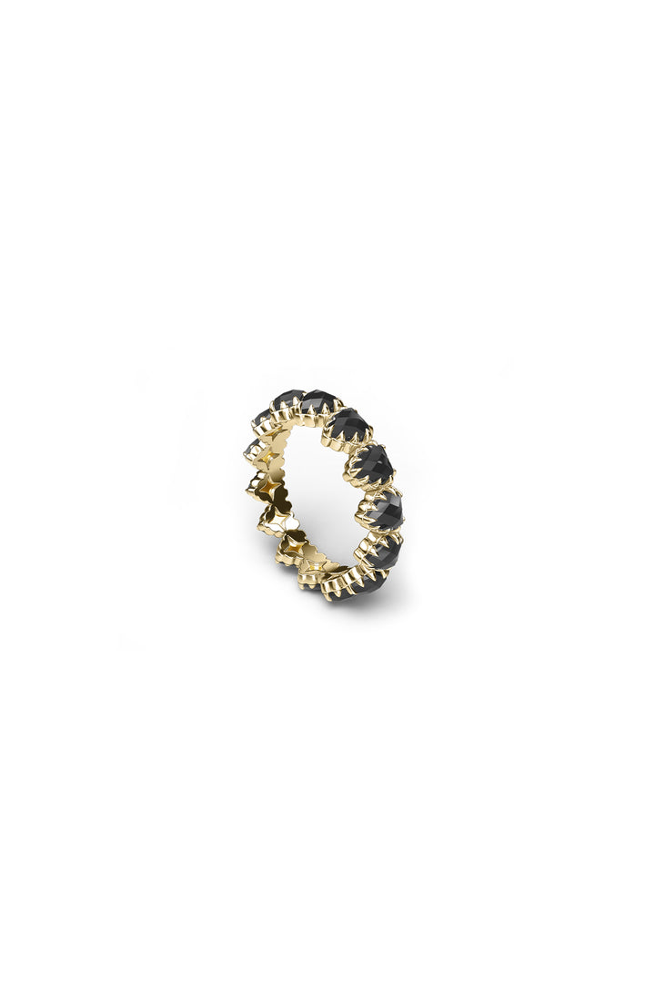 LOVE CLAW ETERNITY RING - GOLD PLATED