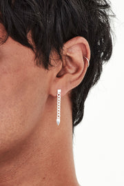 HANGING CURB SPIKE EARRINGS