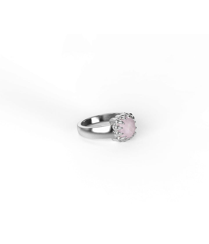 ORIGINAL SETTING - BABY CLAW RING - ROSE QUARTZ