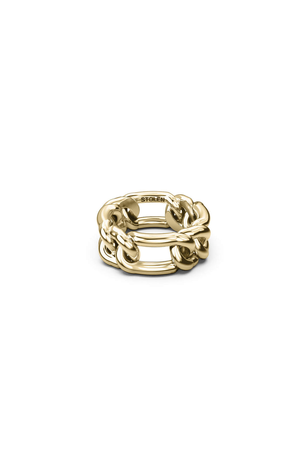 CURBED SPACER RING - 18K GOLD VERMEIL