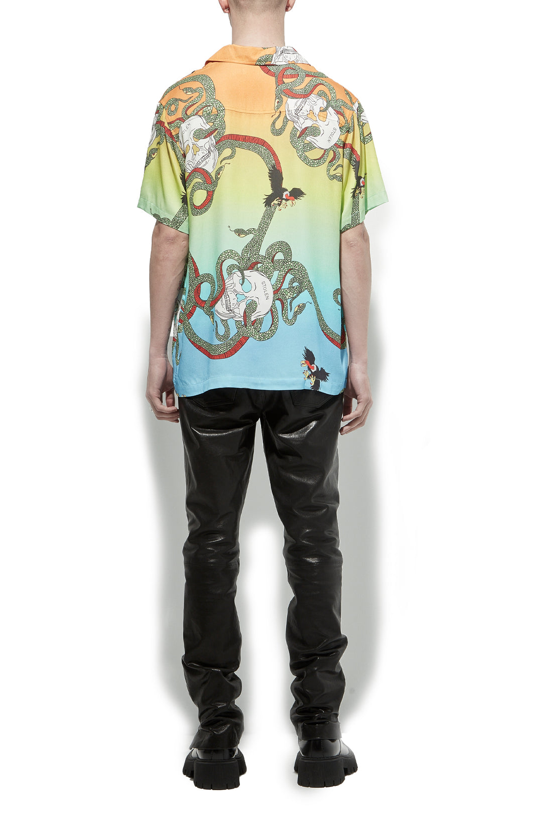 SNAKES & SKULLS CAMP COLLAR SHIRT