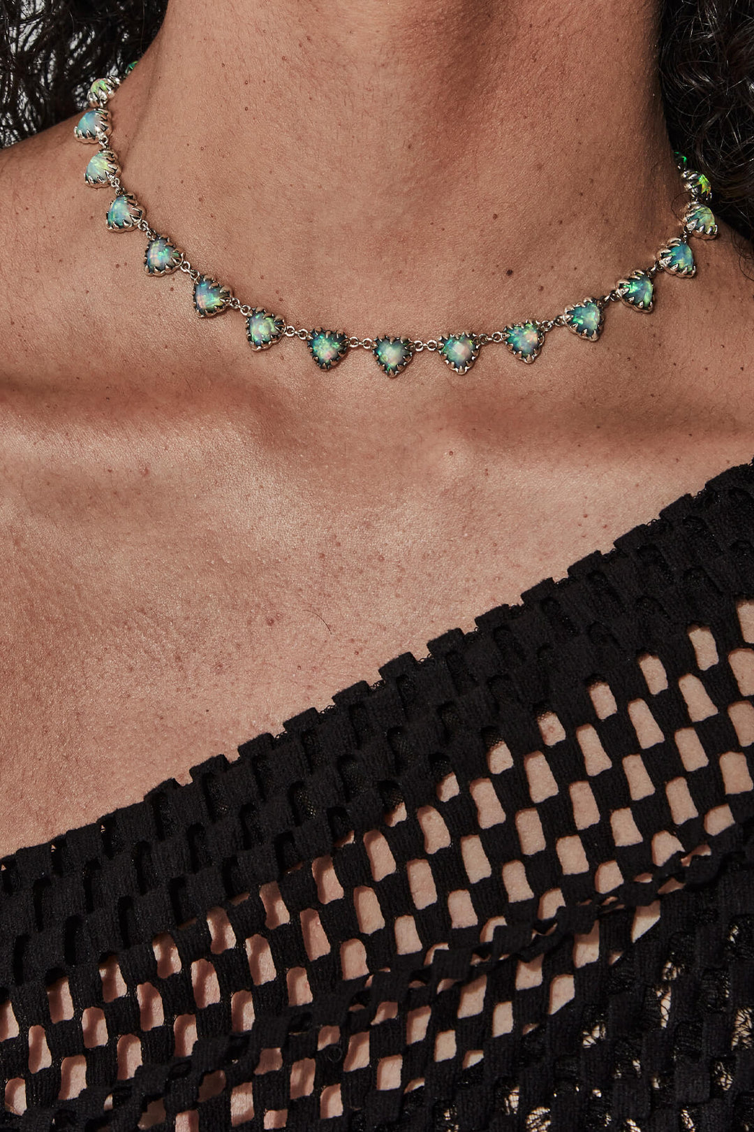 LOVE CLAW INFINITY NECKLACE BELLO OPAL
