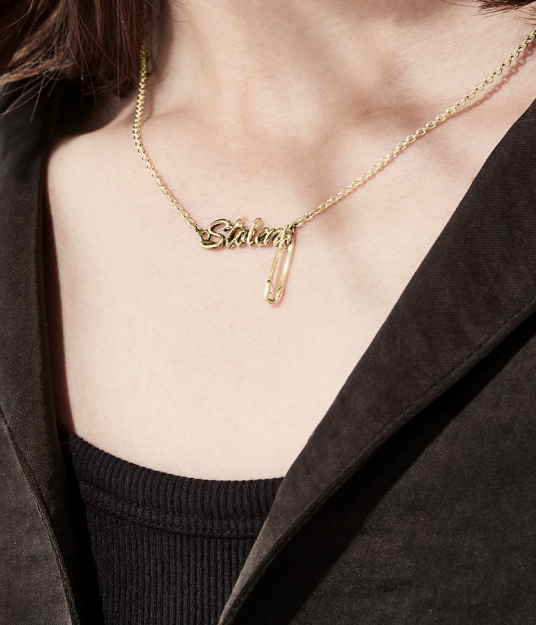 SENTIMENTAL SCRIPT NECKLACE - GOLD PLATED
