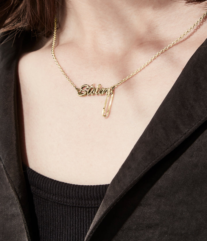 SENTIMENTAL SCRIPT NECKLACE - GOLD PLATED