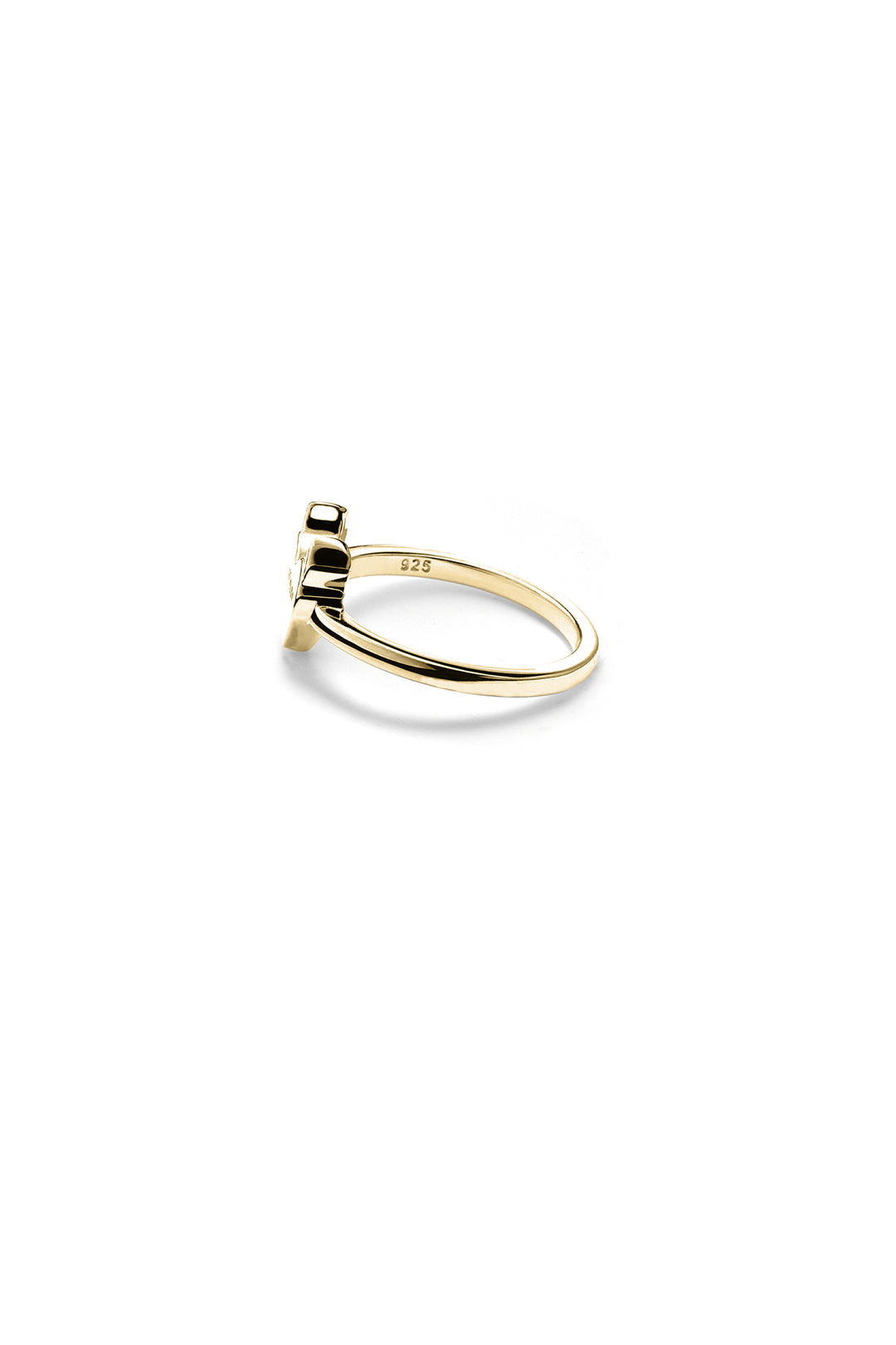 SINISTER HEART RING - GOLD PLATED