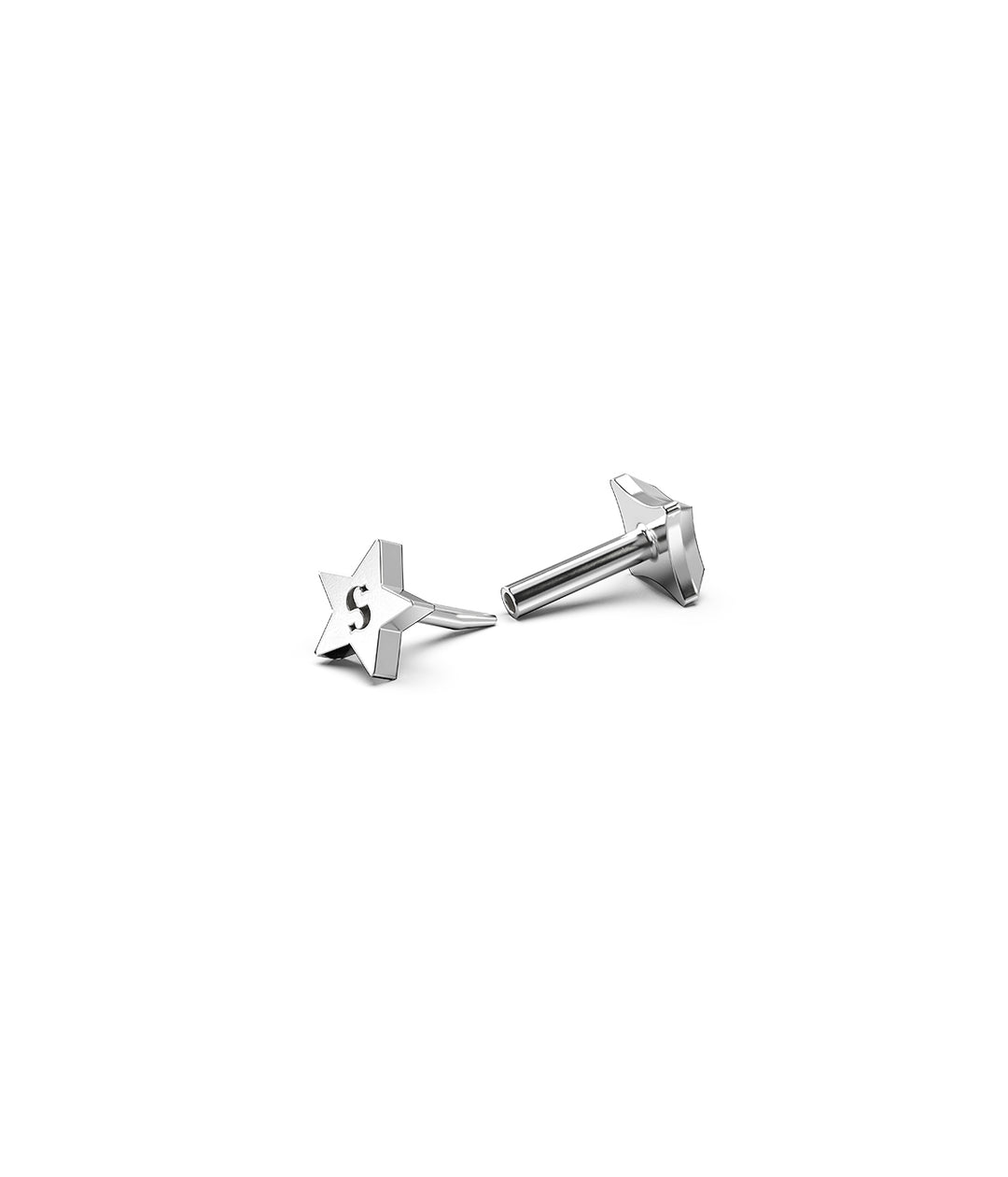 STOLEN STAR FLAT BACK SINGLE EARRING