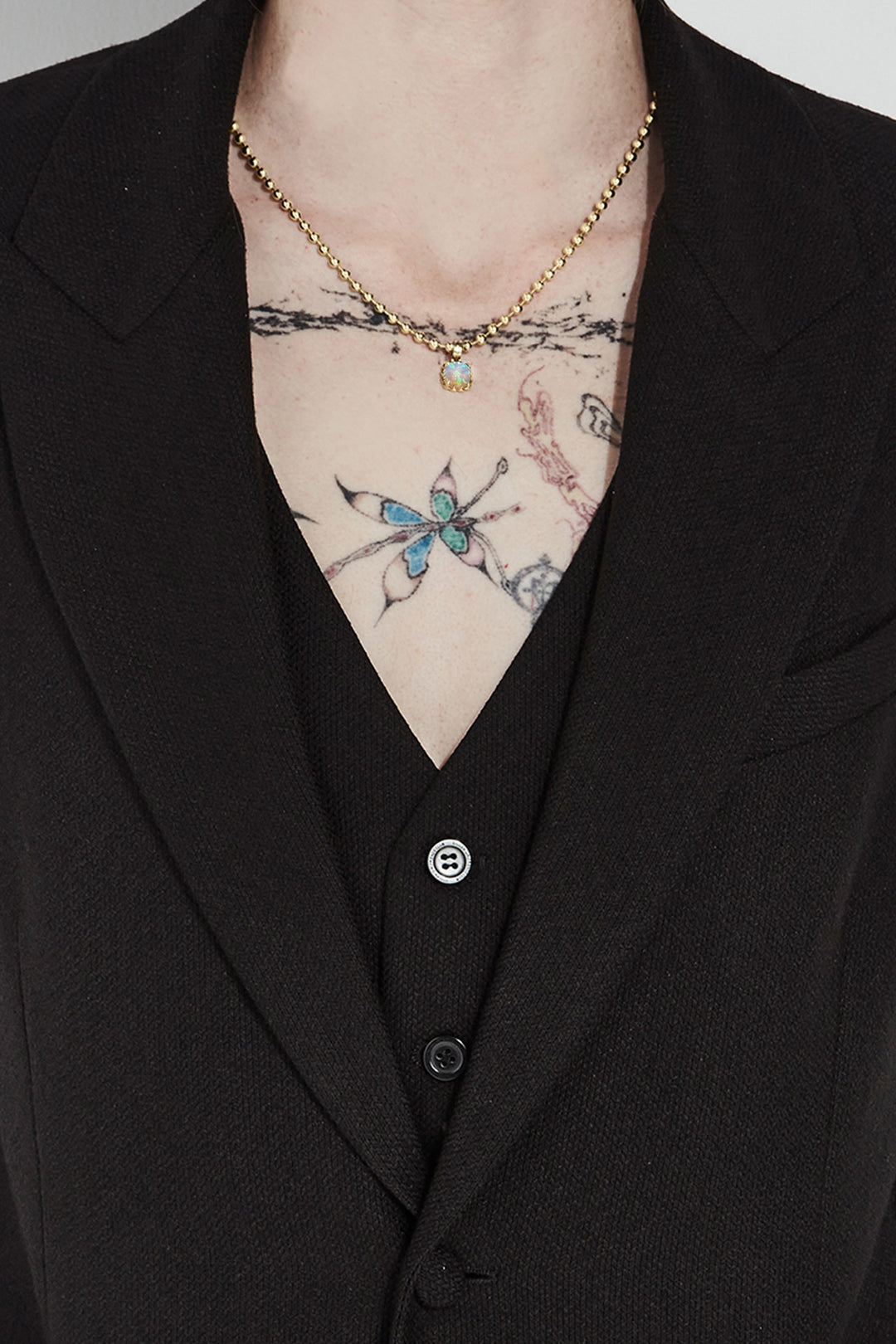 BABY CLAW NECKLACE BELLO OPAL - GOLD PLATED