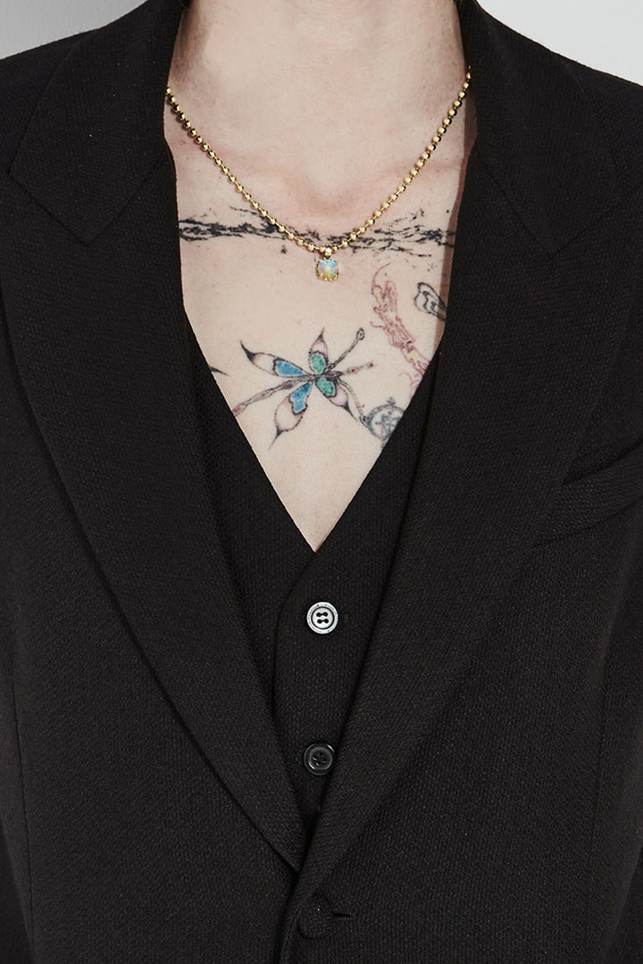 BABY CLAW NECKLACE BELLO OPAL - GOLD PLATED