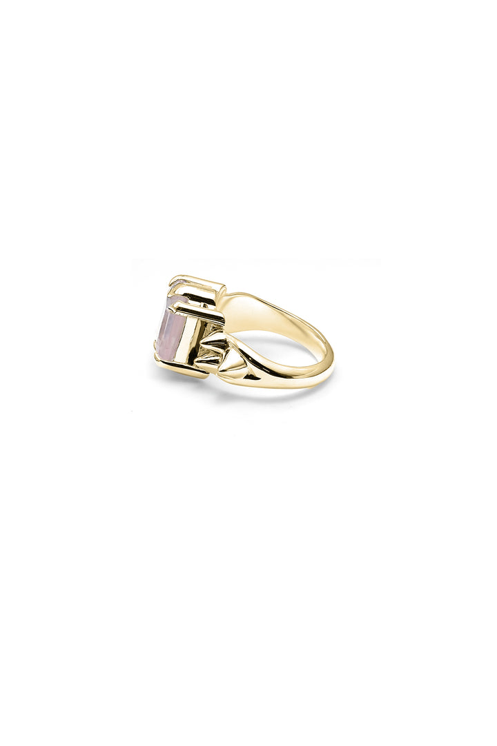 PUNK ROSE RING GOLD PLATED