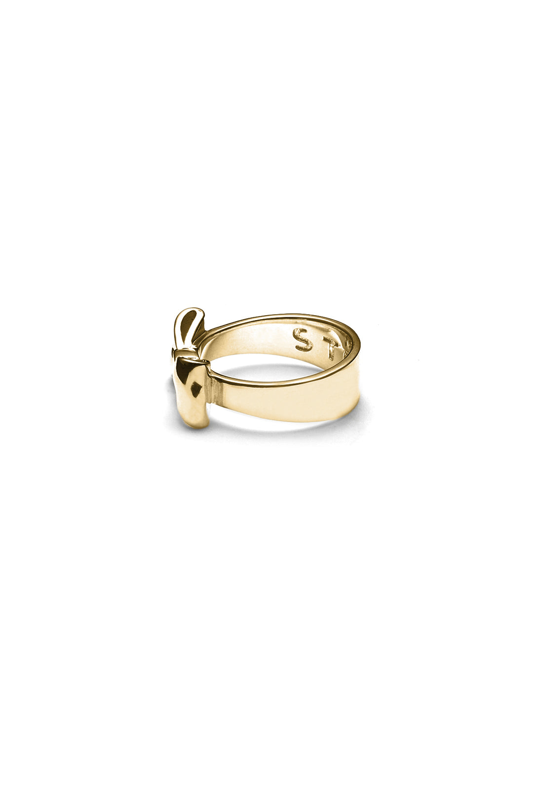 BOW RING GOLD PLATED1