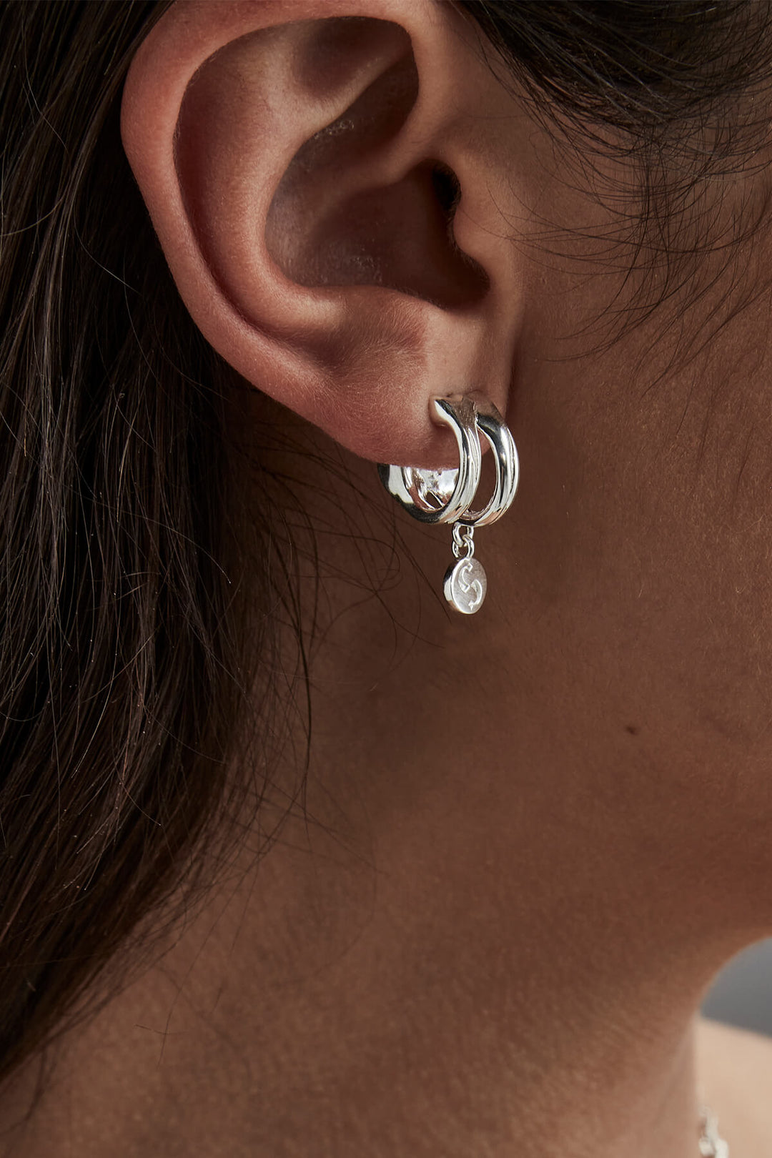 SKELETAL HOOP EARRINGS