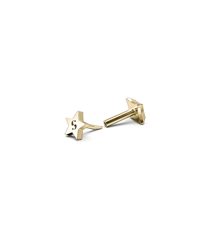 STOLEN STAR CARTILAGE SINGLE STUD - 9K YELLOW GOLD