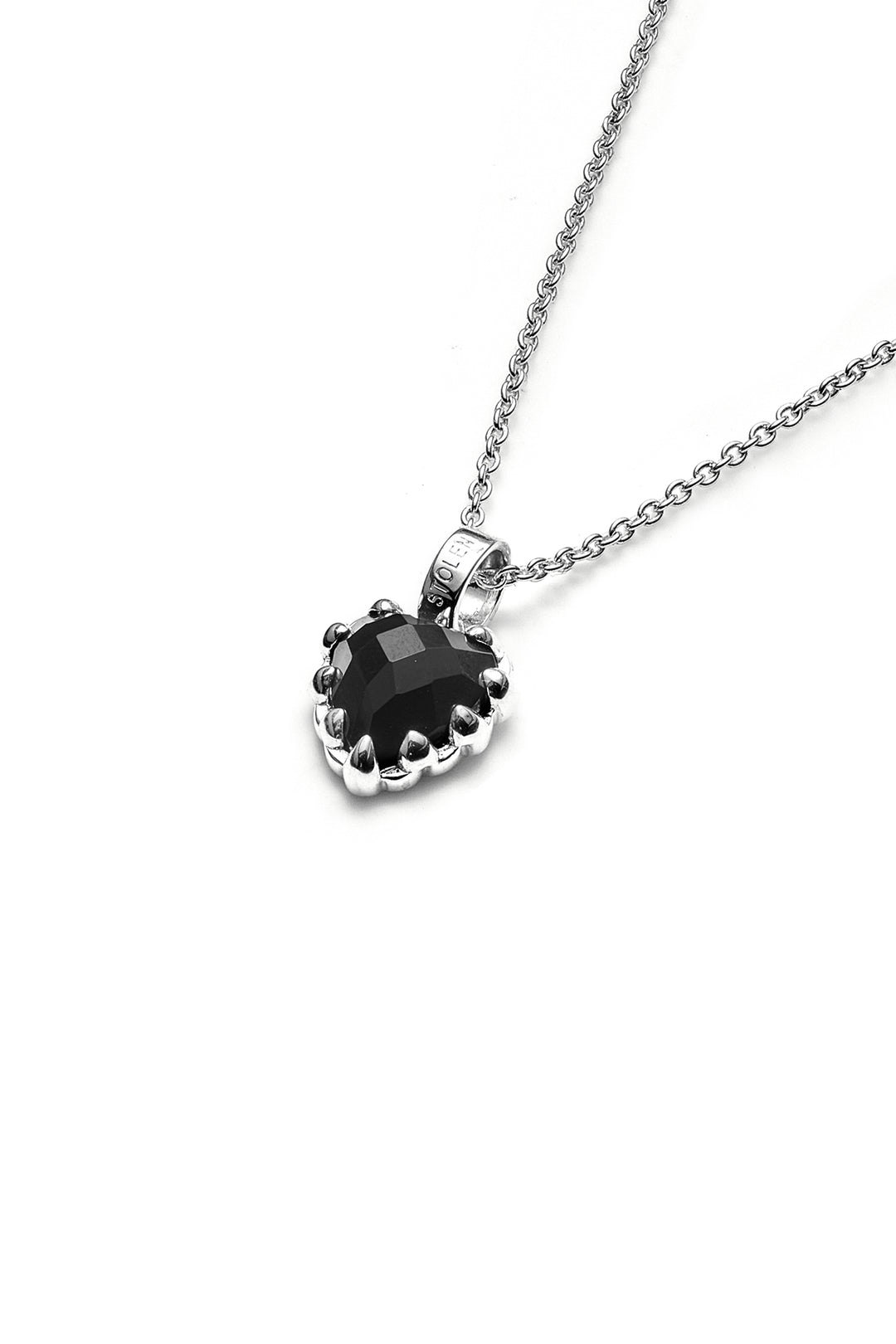 MINI LOVE CLAW NECKLACE ONYX