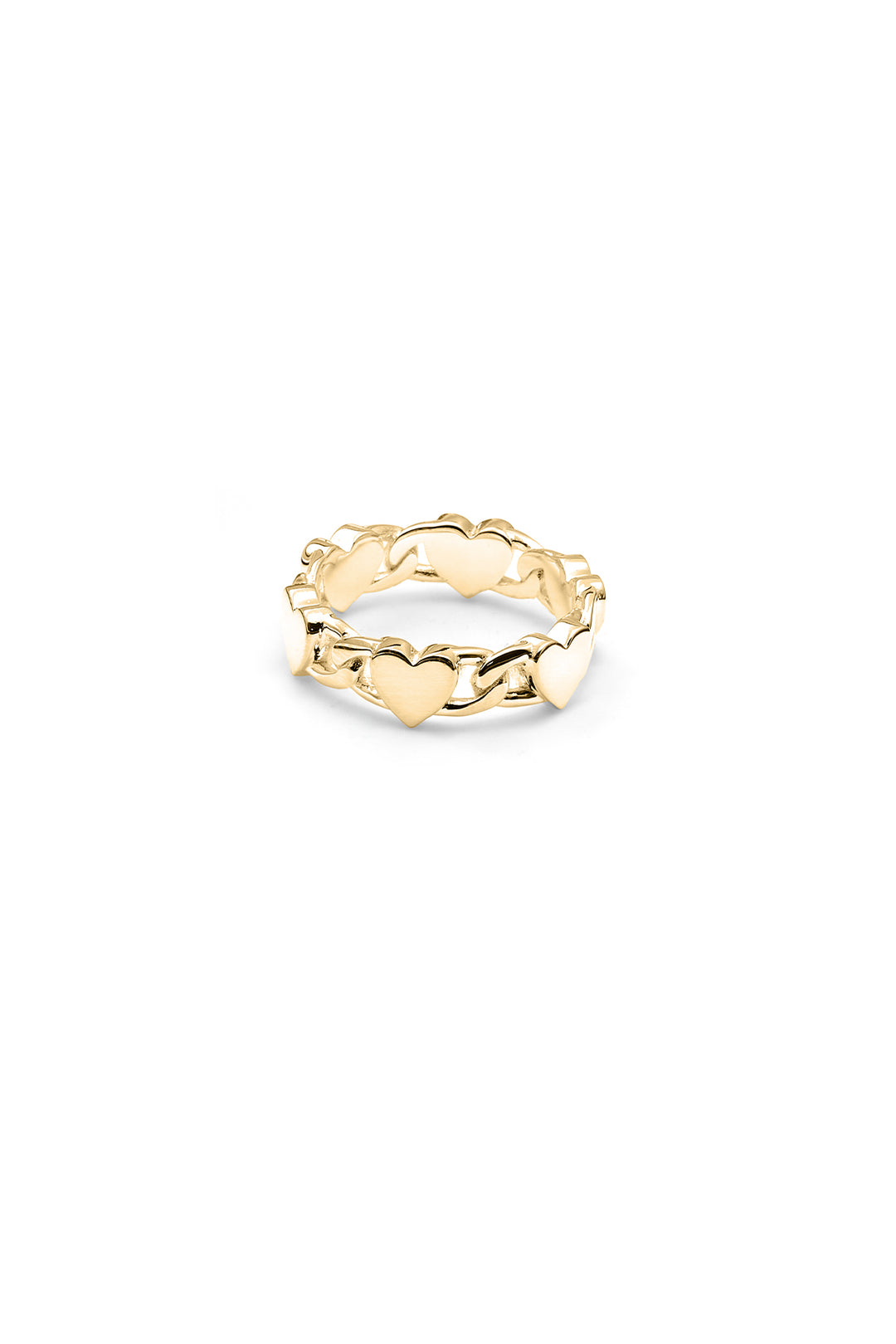 LOVE CHAIN ETERNITY RING GOLD PLATED