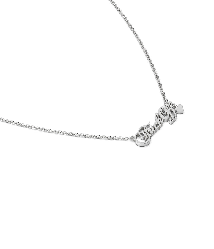 F*CK OFF SCRIPT NECKLACE