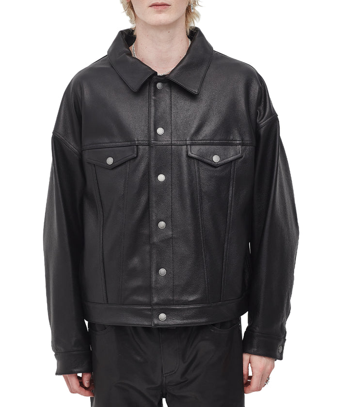 SABBATH LEATHER TRUCKER JACKET