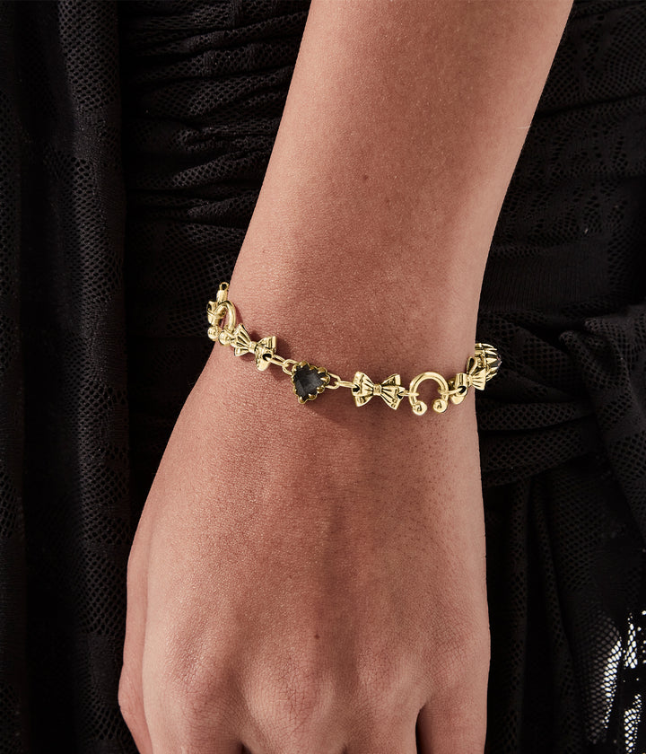 GOTHIC SENTIMENT BRACELET - GOLD PLATED