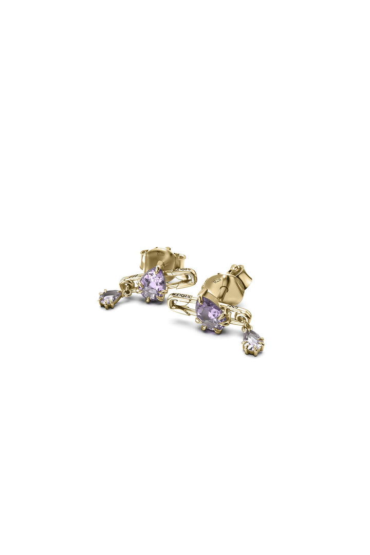 PURITY PIN STUD EARRINGS - GOLD PLATED