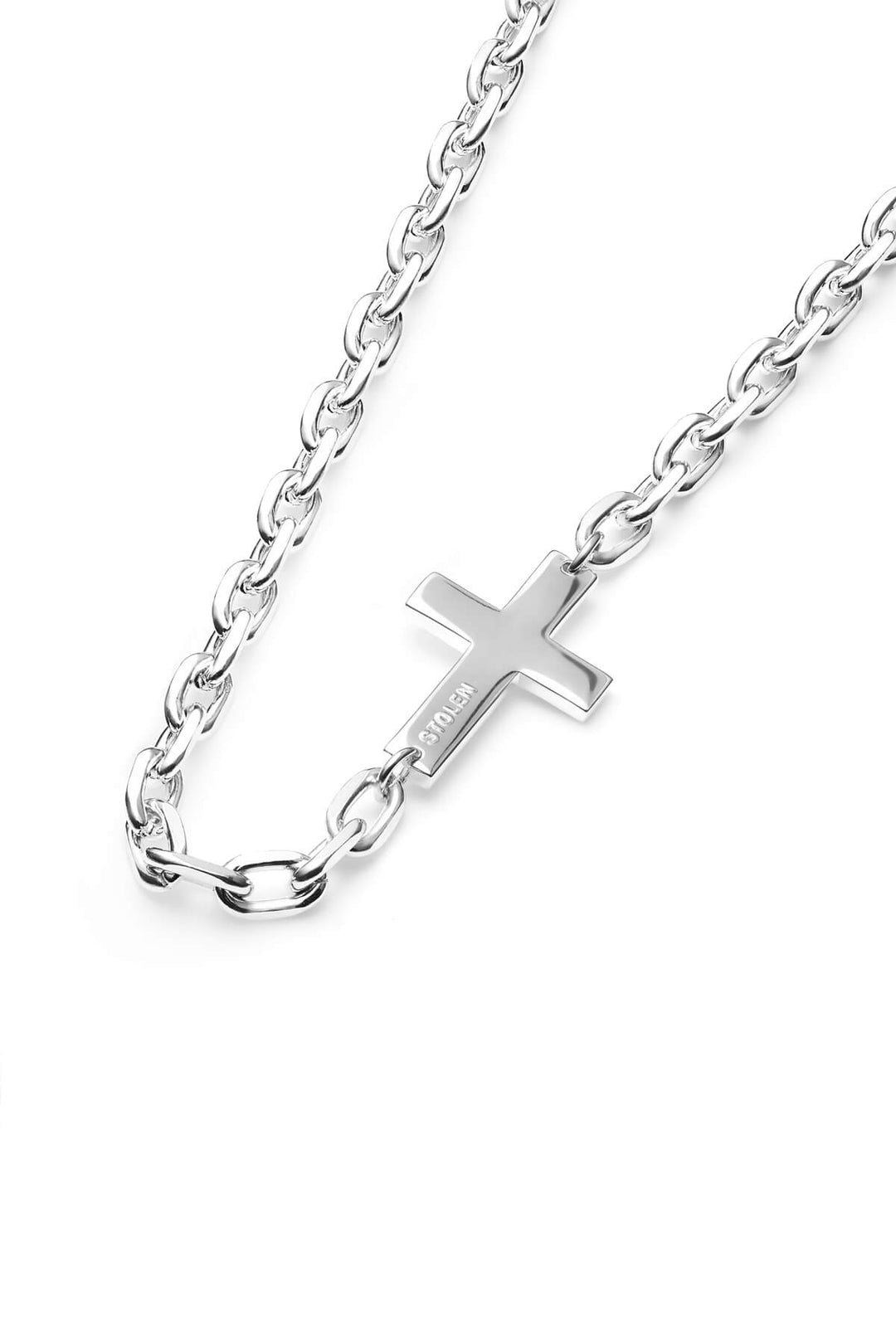 FALLING CROSS MAXI NECKLACE