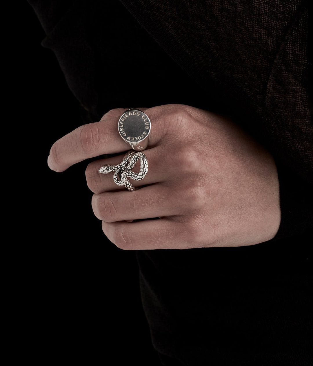 TEXT LOGO SOVEREIGN RING