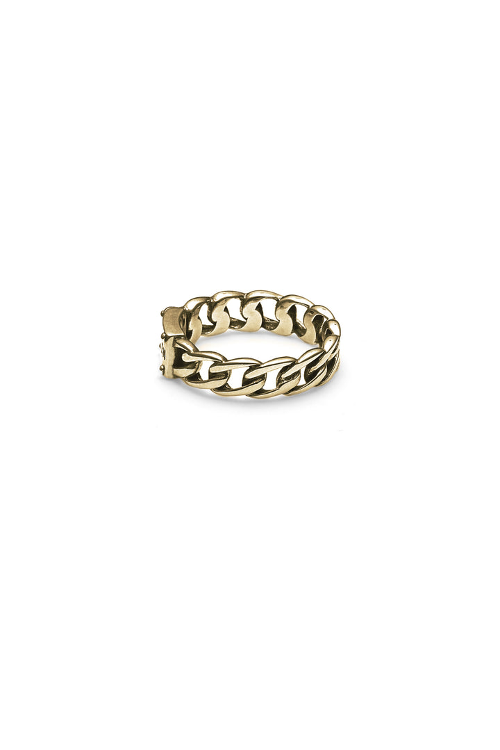 CURB RING SLIM - GOLD PLATED