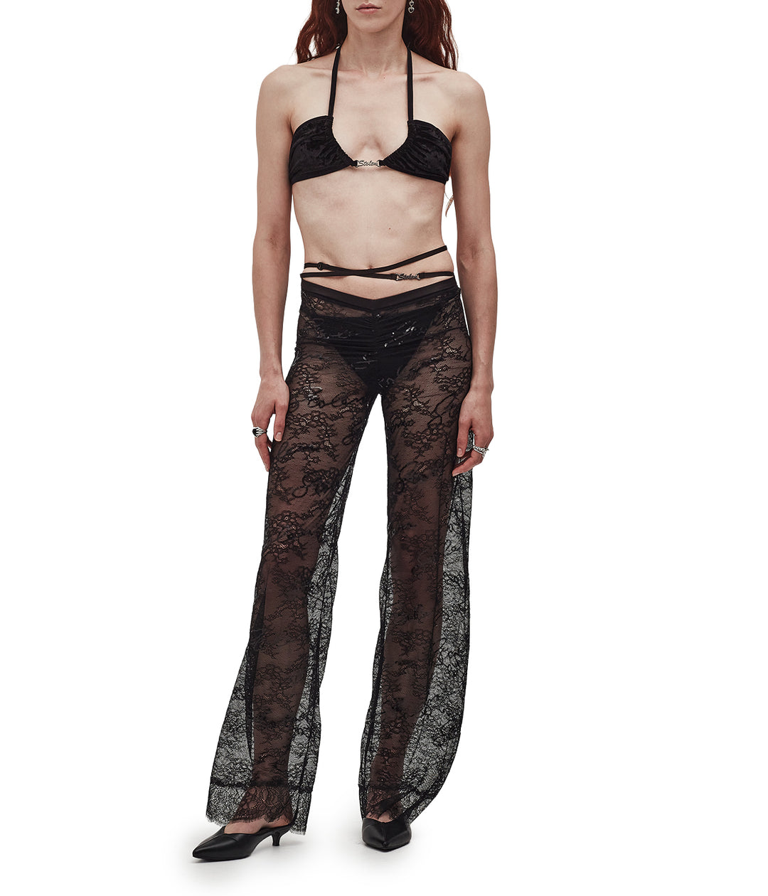 SCRIPT VELVET BIKINI