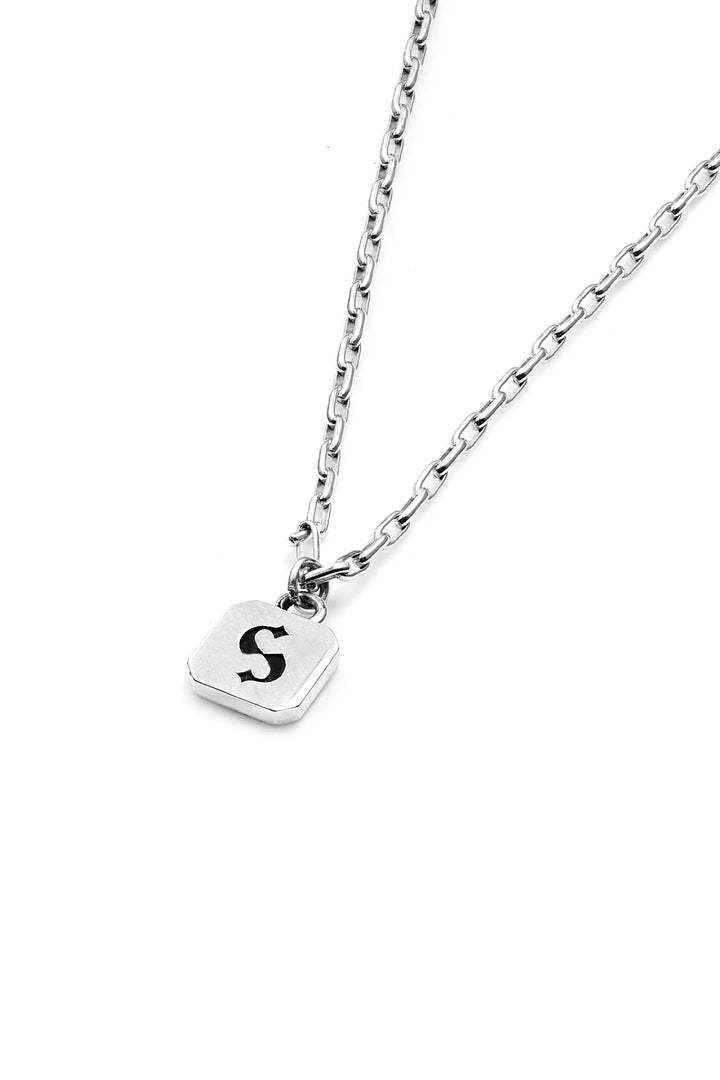 S - LOGO TAG NECKLACE