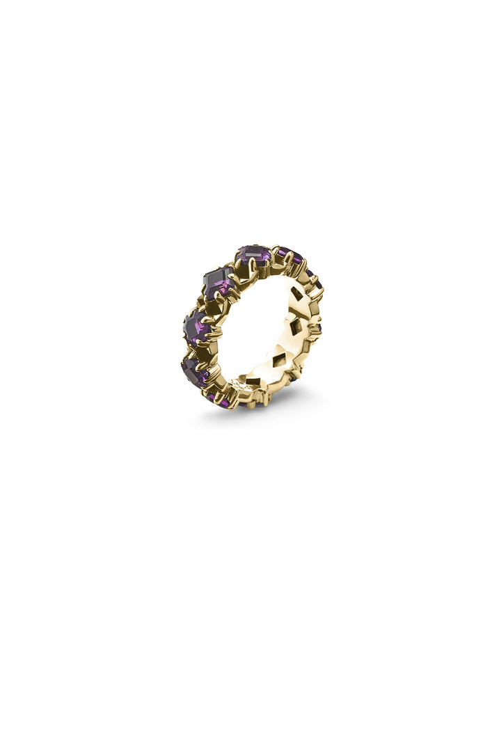 PUNK ROSE ETERNITY RING - GOLD PLATED