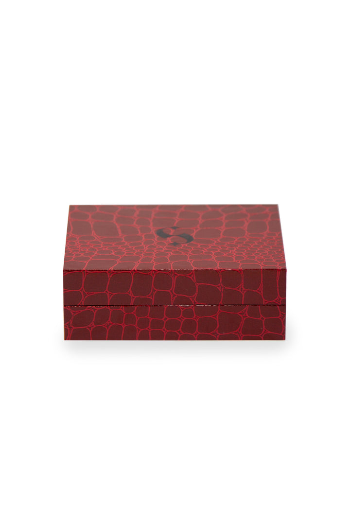 JEWELLERY BOX - TRAVEL SIZE RED SNAKE