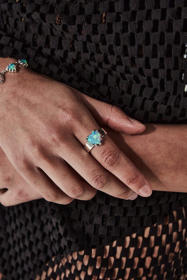 LOVE CLAW RING BELLO OPAL