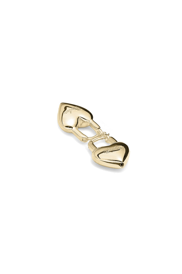 LOVE LOCKET EARRINGS GOLD PLATED