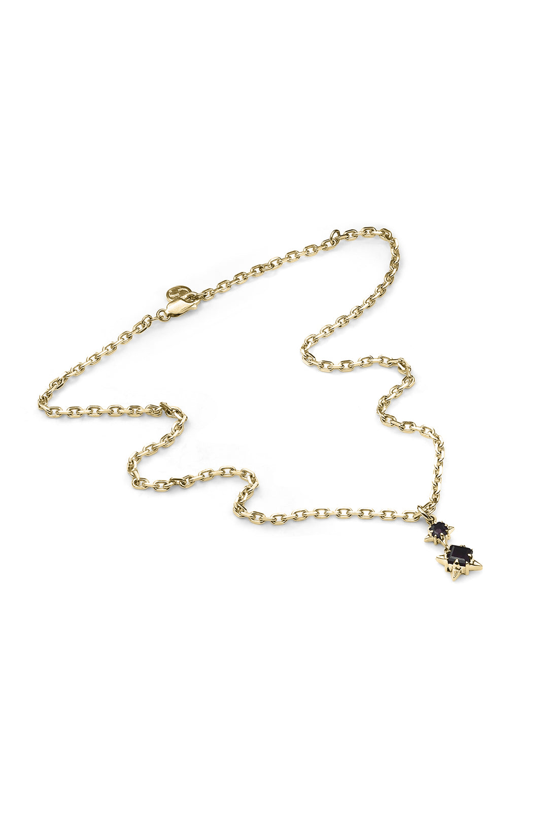 PUNK ROSE NECKLACE - GOLD PLATED