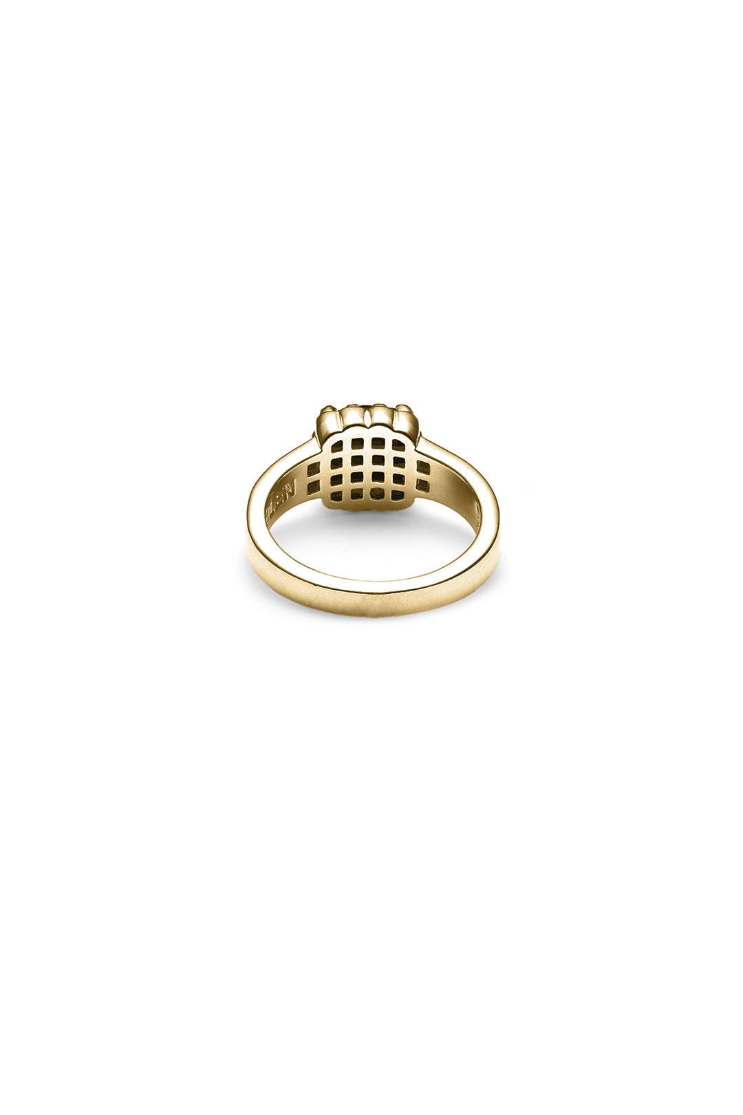 BABY CLAW RING ONYX - GOLD PLATED