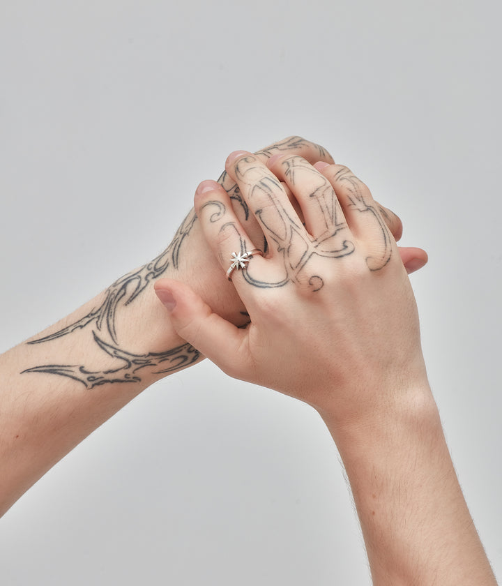 MIDNIGHT CROSS RING