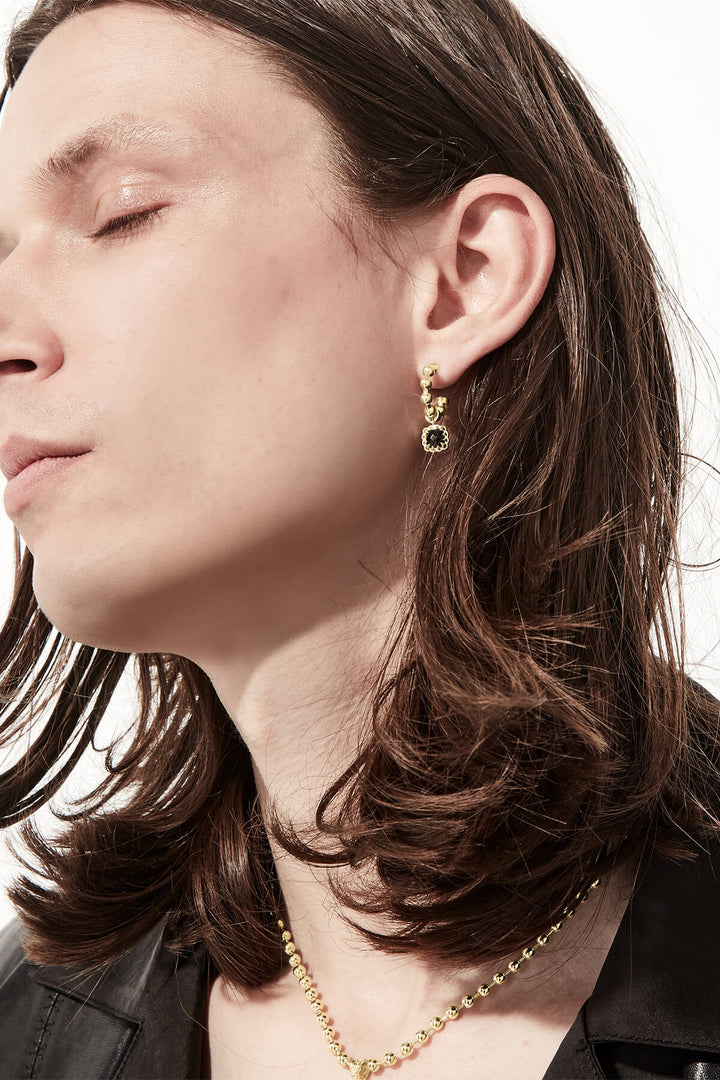 BABY CLAW BALL CHAIN SLEEPERS - GOLD PLATED