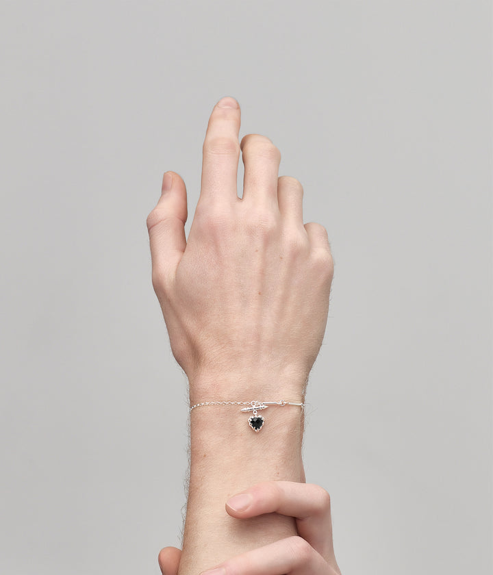 LOVE CLAW FOB BRACELET - ONYX